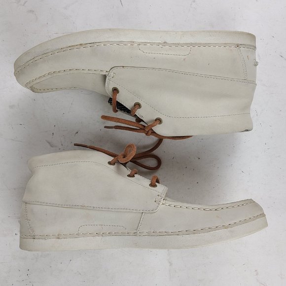 UGG Kaldwell Light Beige Bone Leather Chukka Ankle Boots Men Size 9 main image 9